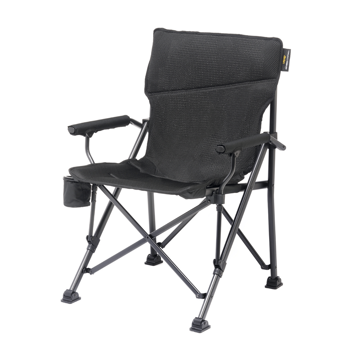 Uquip Roxy Comfort+ Black Edition Yüksek Konforlu Katlanır Kamp Sandalyesi