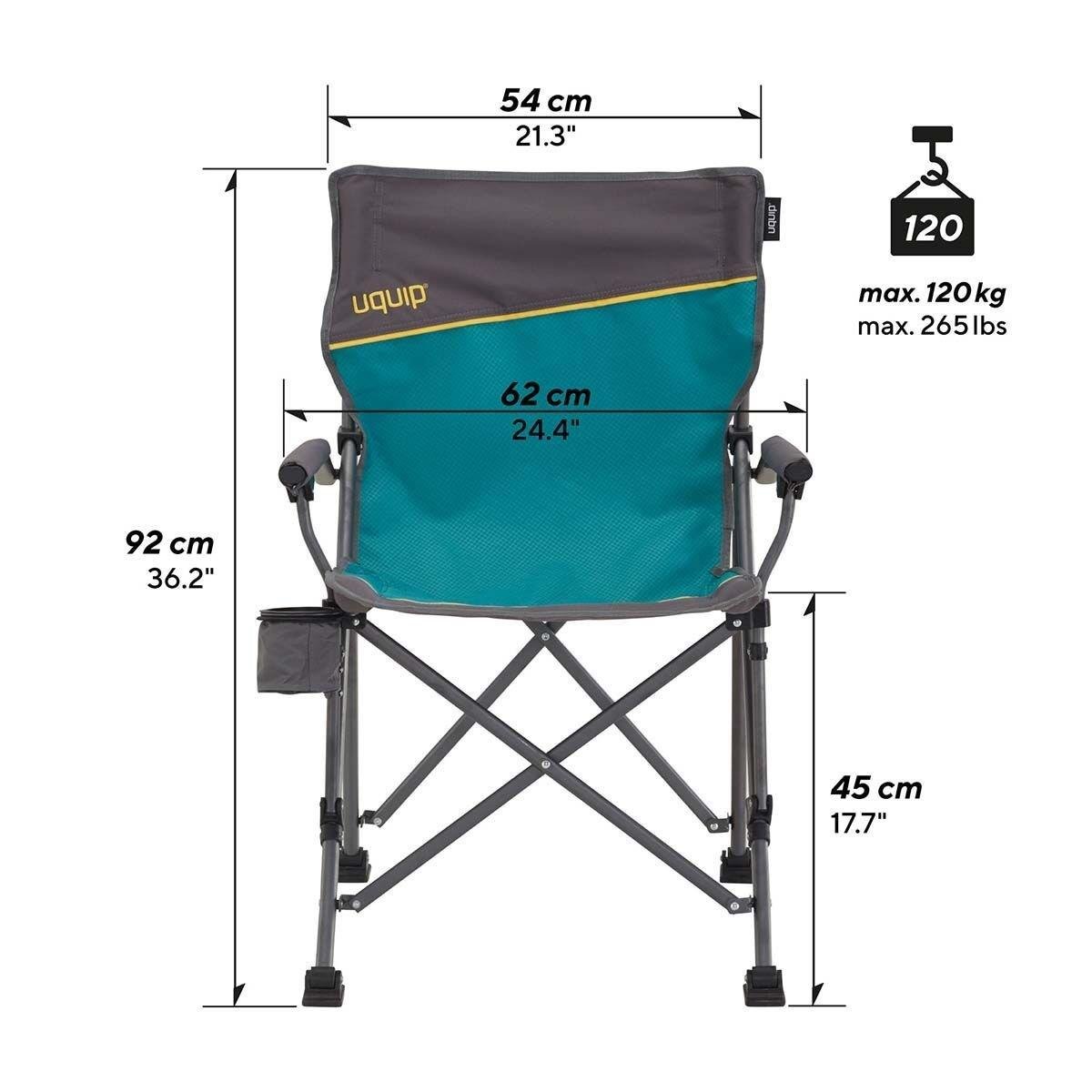 Uquip Roxy Yüksek Konforlu & Takviyeli Katlanır Kamp Sandalyesi