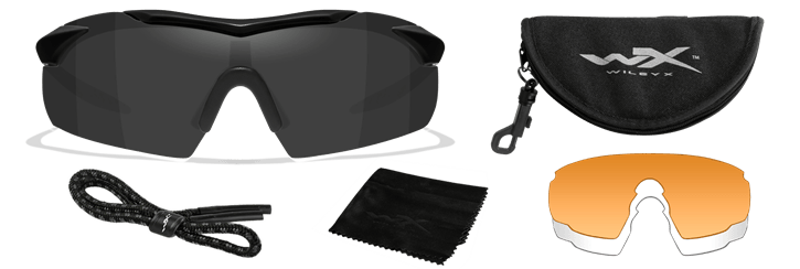 WILEY X WX Vapor 2.5 Balistik Gözlük (3 Lens)