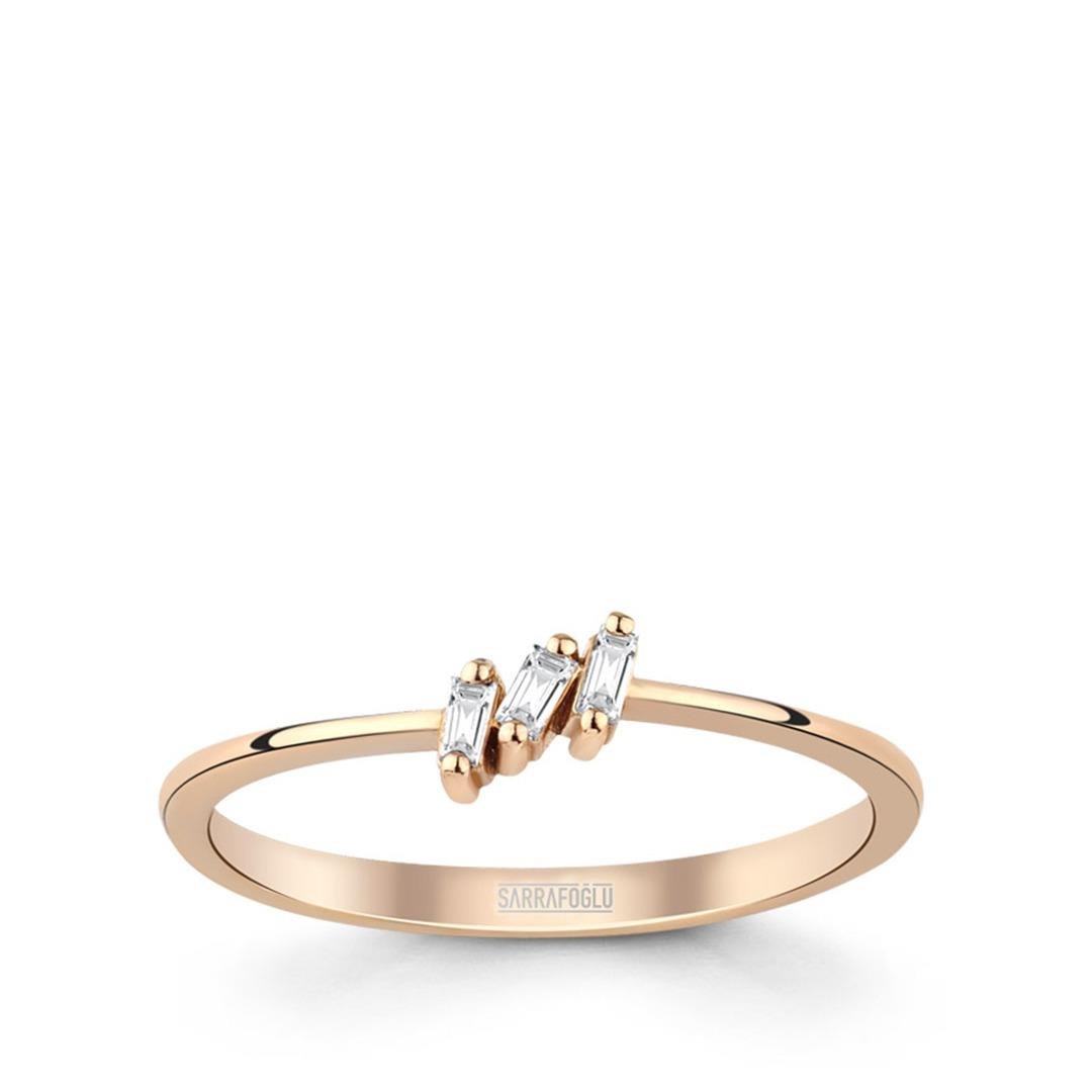 0.05 Karat Baget Pırlanta Yüzük