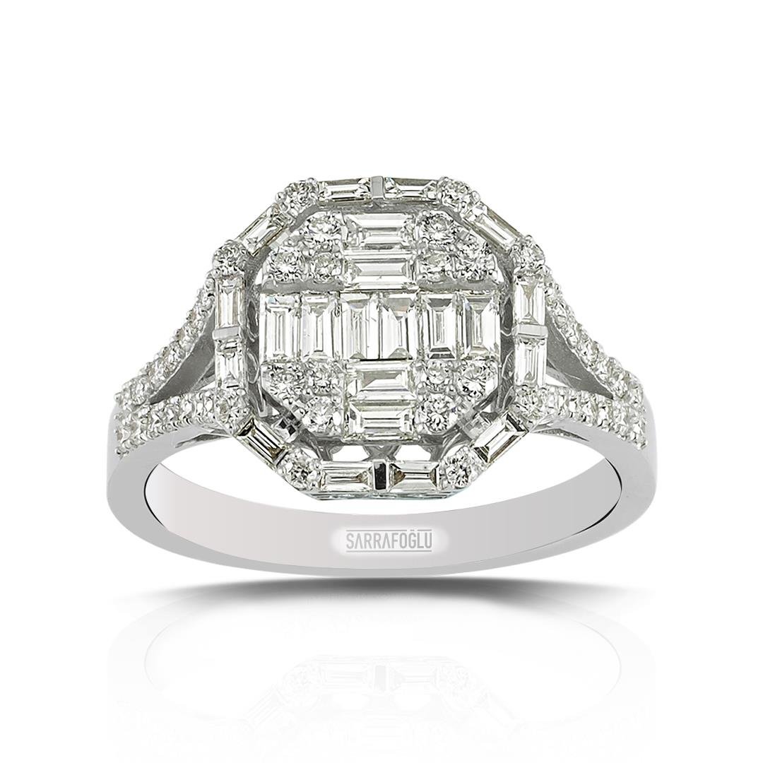 0.94 Karat Baget Pırlanta Yüzük