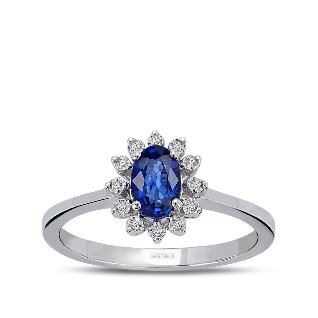 0.56 Karat Renkli Taşlı Yüzük