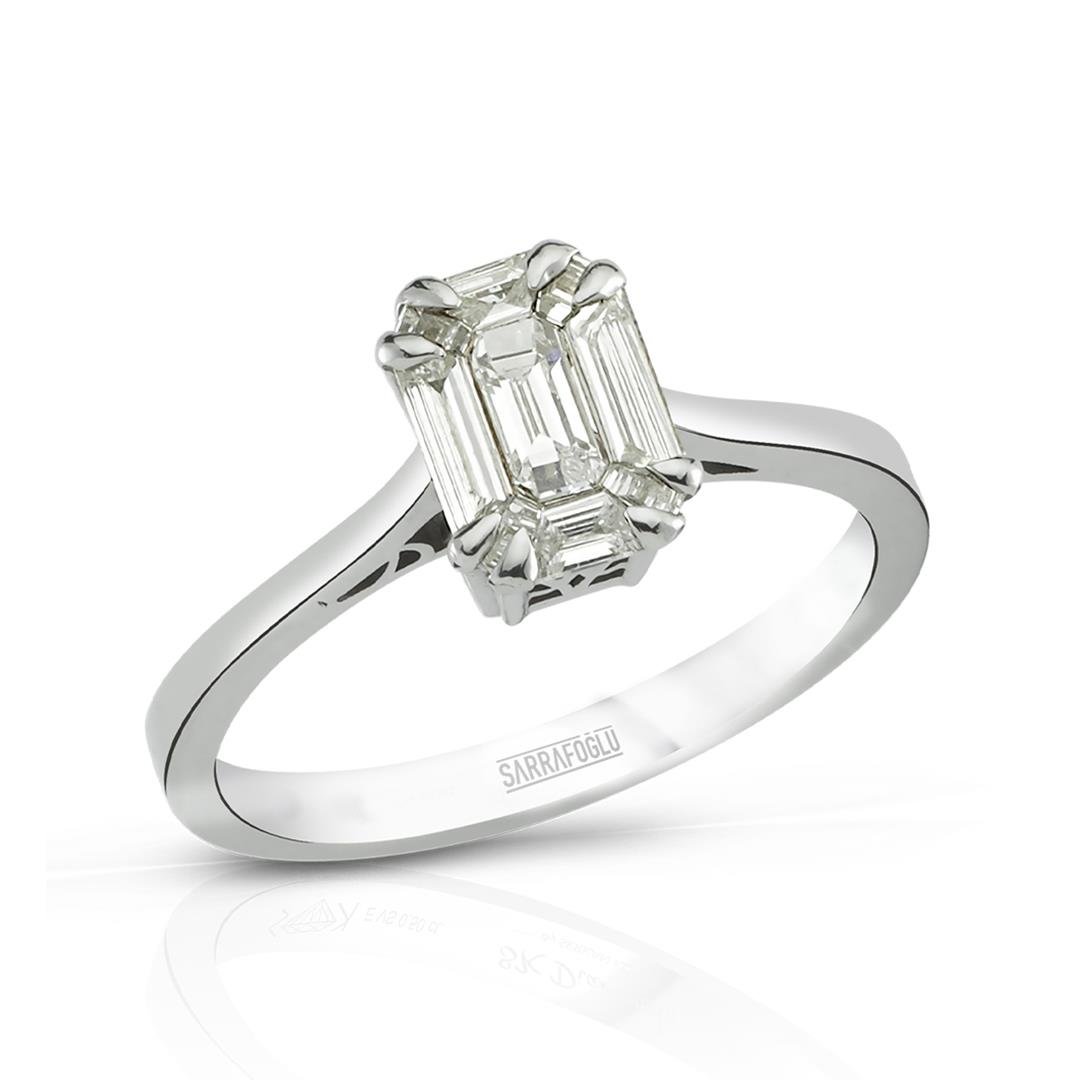 0.50 Karat Renkli Taşlı Tasarım Yüzük