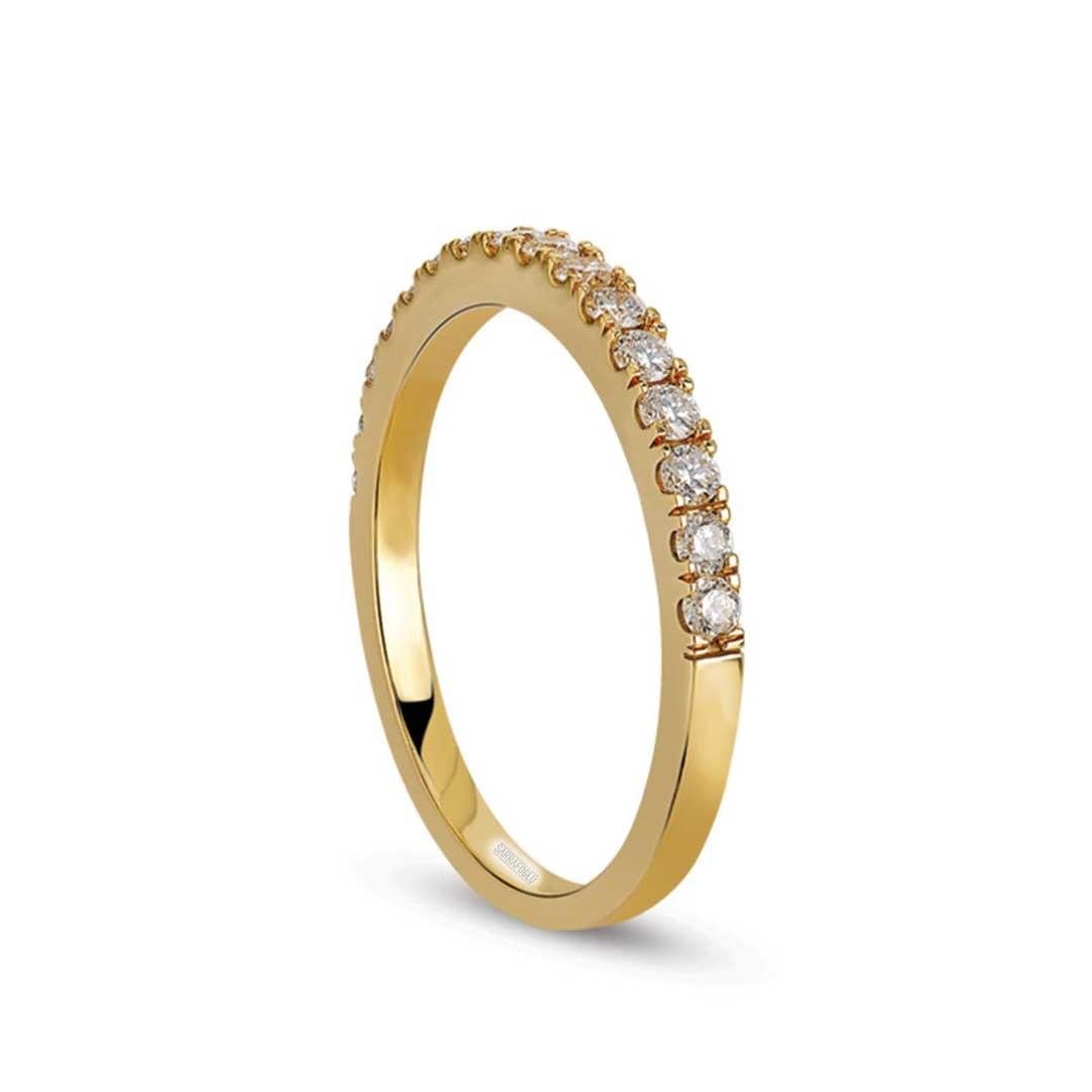 0.40 Karat Yarımtur Taşlı Yüzük