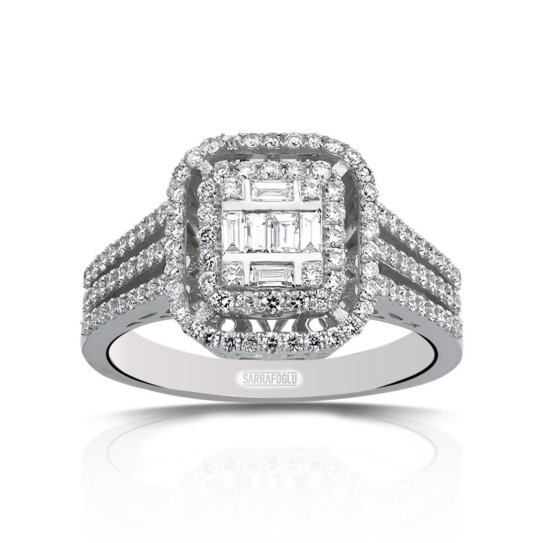 0.73 Karat Baget Pırlanta Yüzük