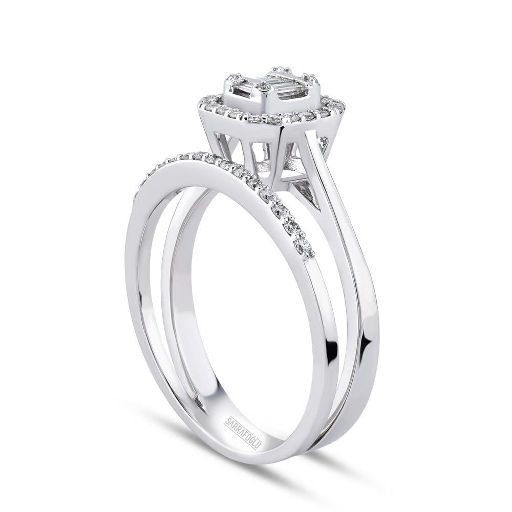 0.33 Karat Baget Pırlanta Yüzük