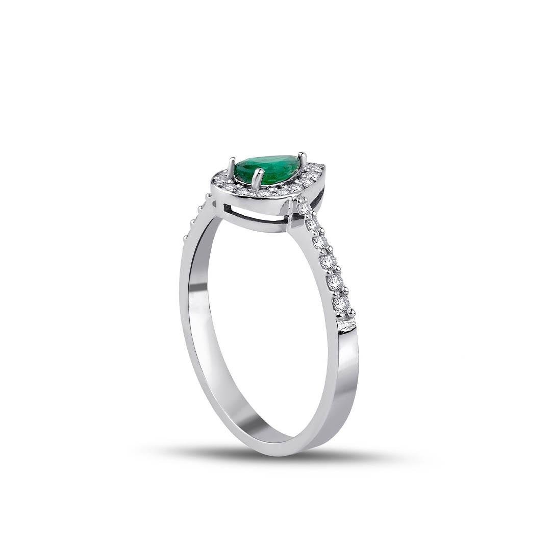 0.52 Karat Renkli Taşlı Yüzük