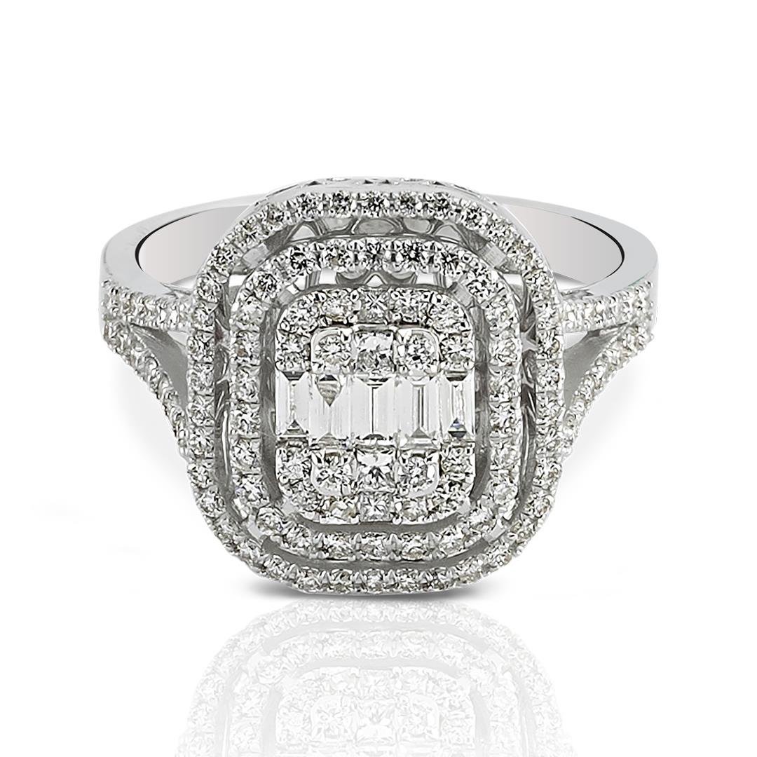 0.87 Karat Baget Pırlanta Yüzük