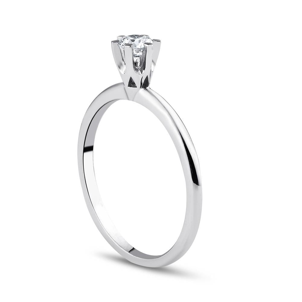 0.10 Karat Flora Tektaş Pırlanta Yüzük