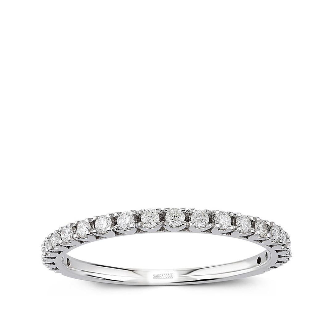 0.20 Karat Yarımtur Taşlı Yüzük