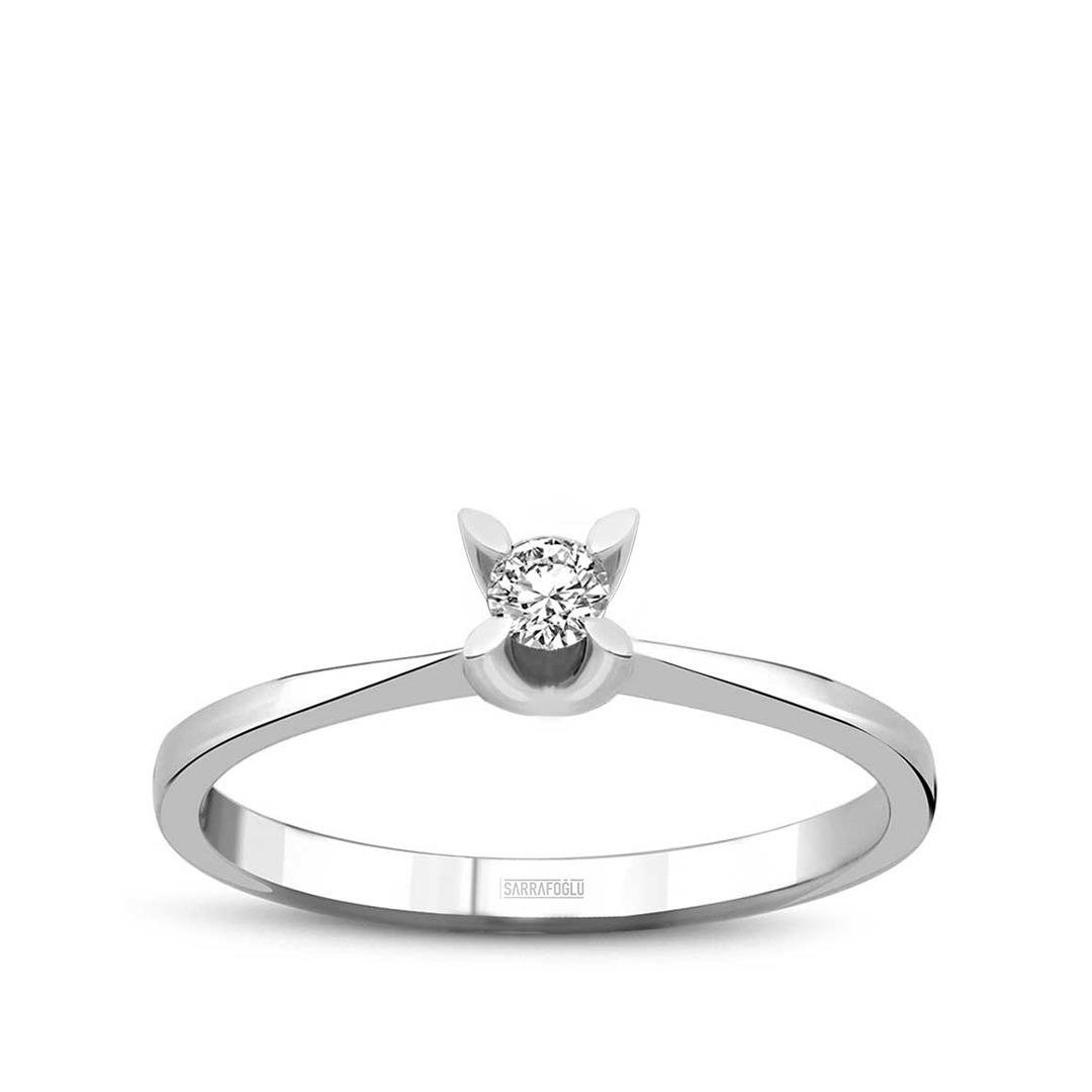 0.08 Karat Talya Tektaş Pırlanta Yüzük