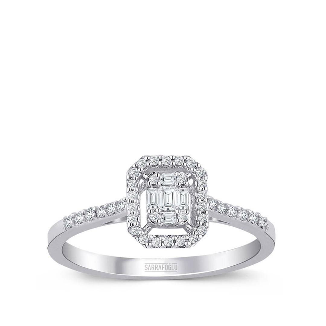 0.33 Karat Baget Pırlanta Yüzük