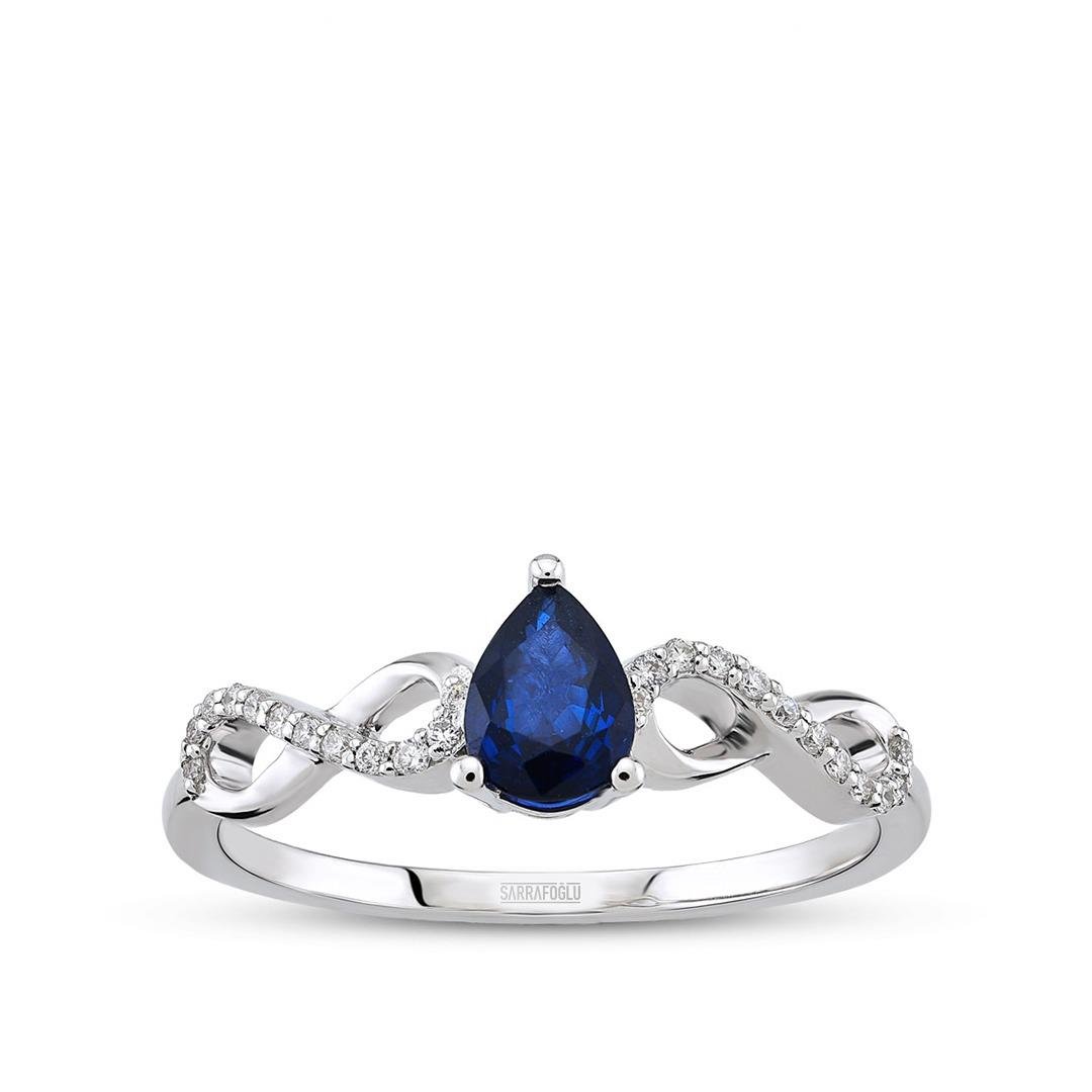 0.46 Karat Renkli Taşlı Yüzük