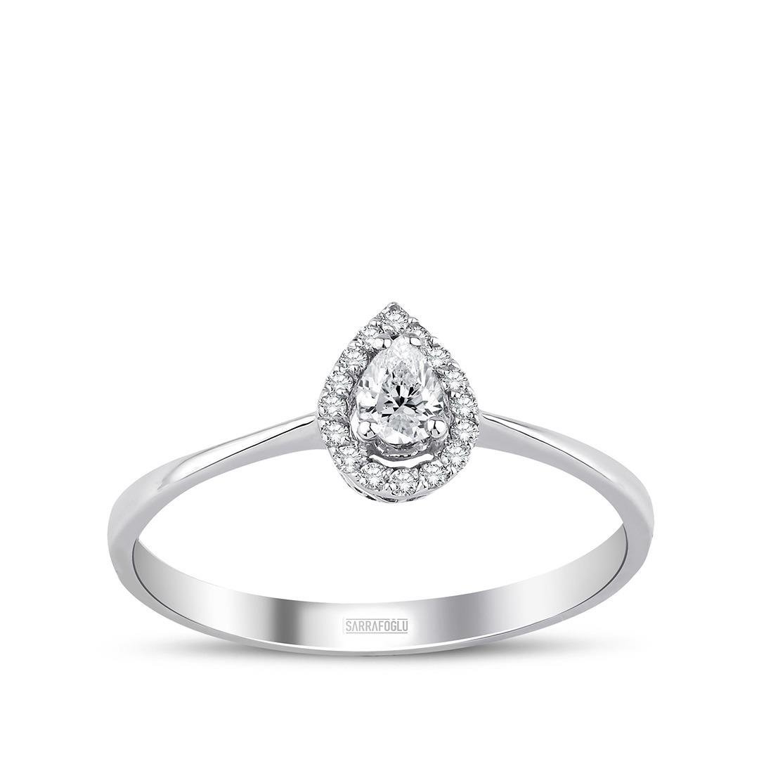 0.20 Karat Tasarım Taşlı Yüzük