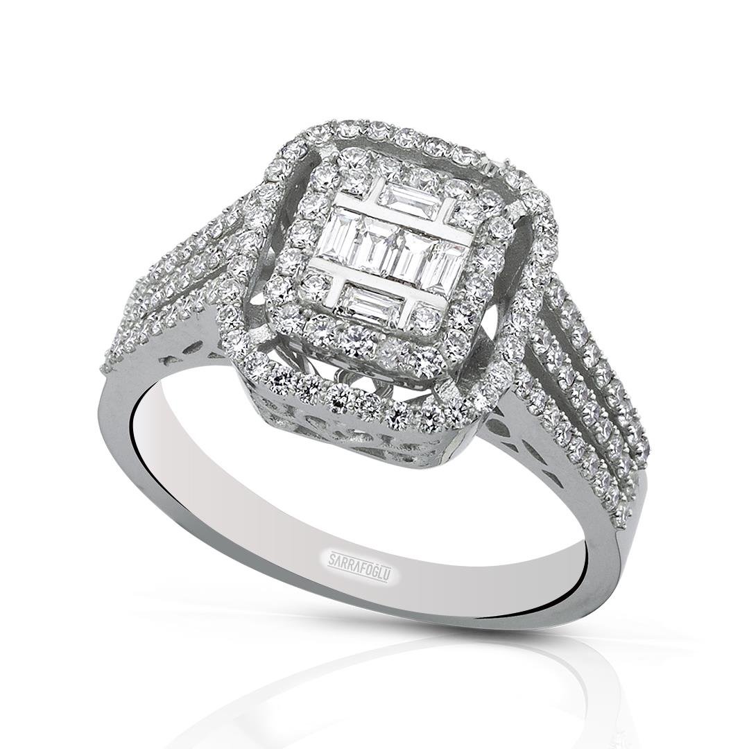 0.73 Karat Baget Pırlanta Yüzük