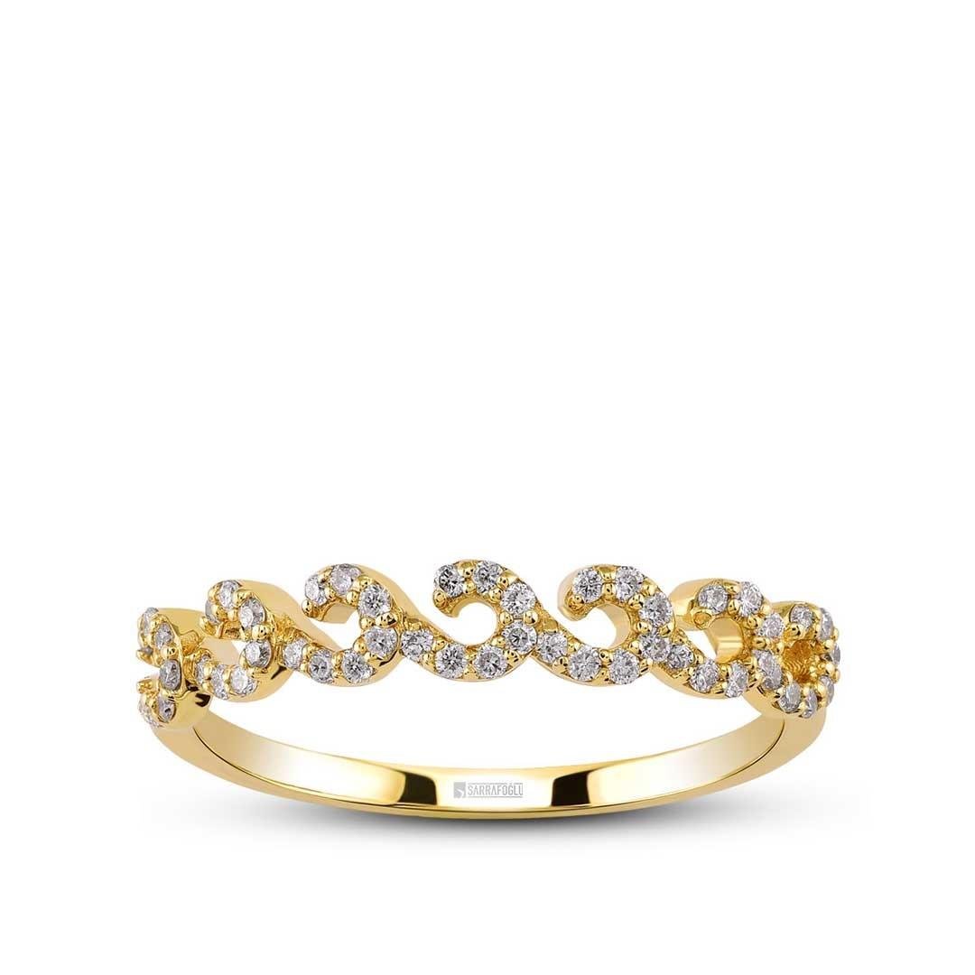 0.20 Karat Yarımtur Tasarım Yüzük