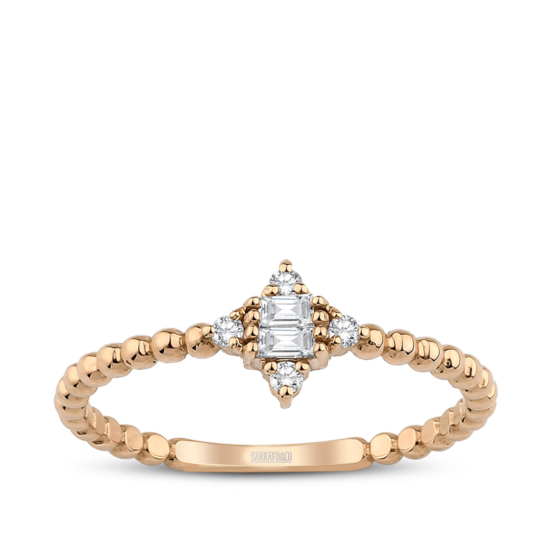 0.10 Karat Baget Pırlanta Yüzük