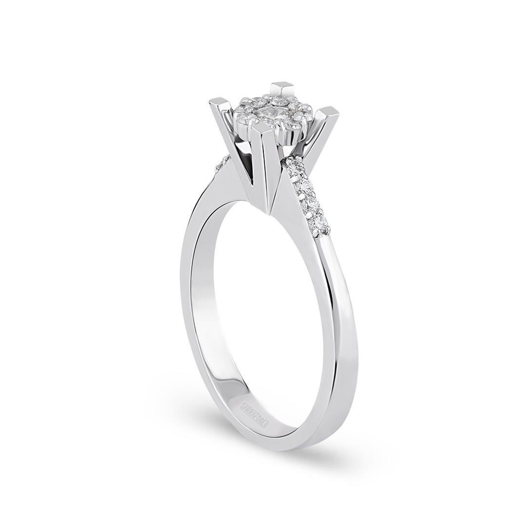 0.22 Karat Fleur Pırlanta Yüzük