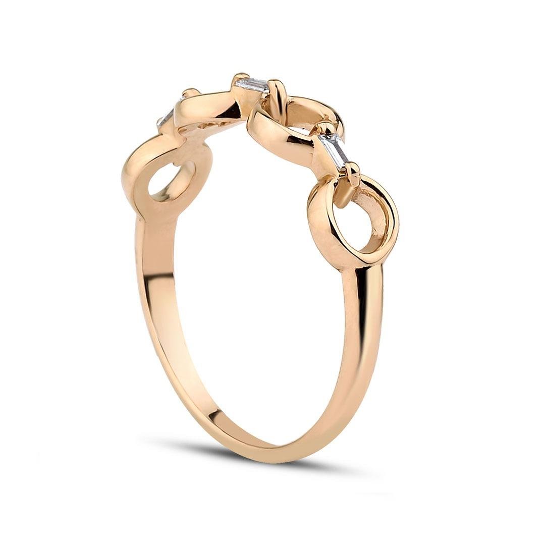 0.13 Karat Baget Pırlanta Yüzük