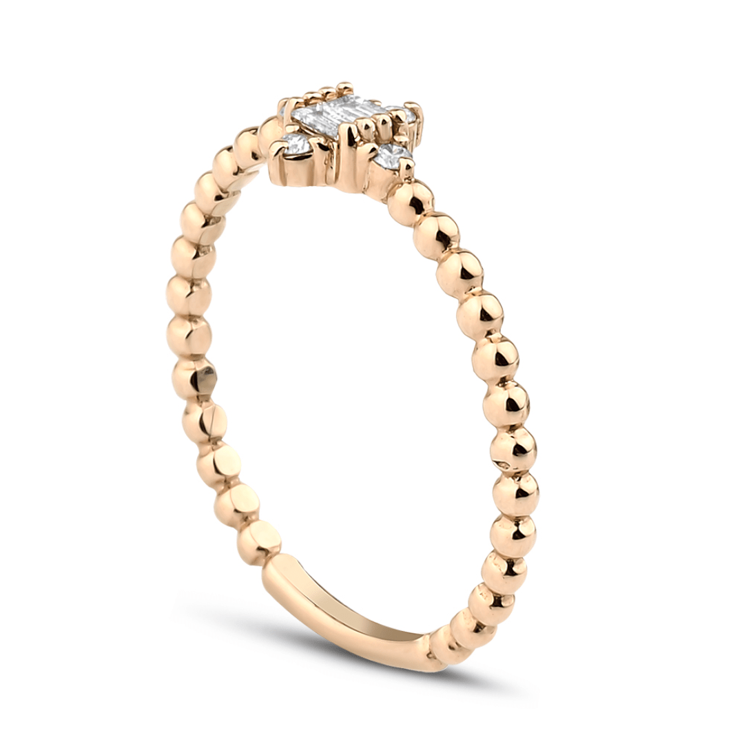 0.10 Karat Baget Pırlanta Yüzük