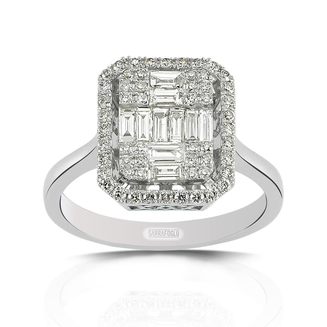 0.74 Karat Baget Pırlanta Yüzük