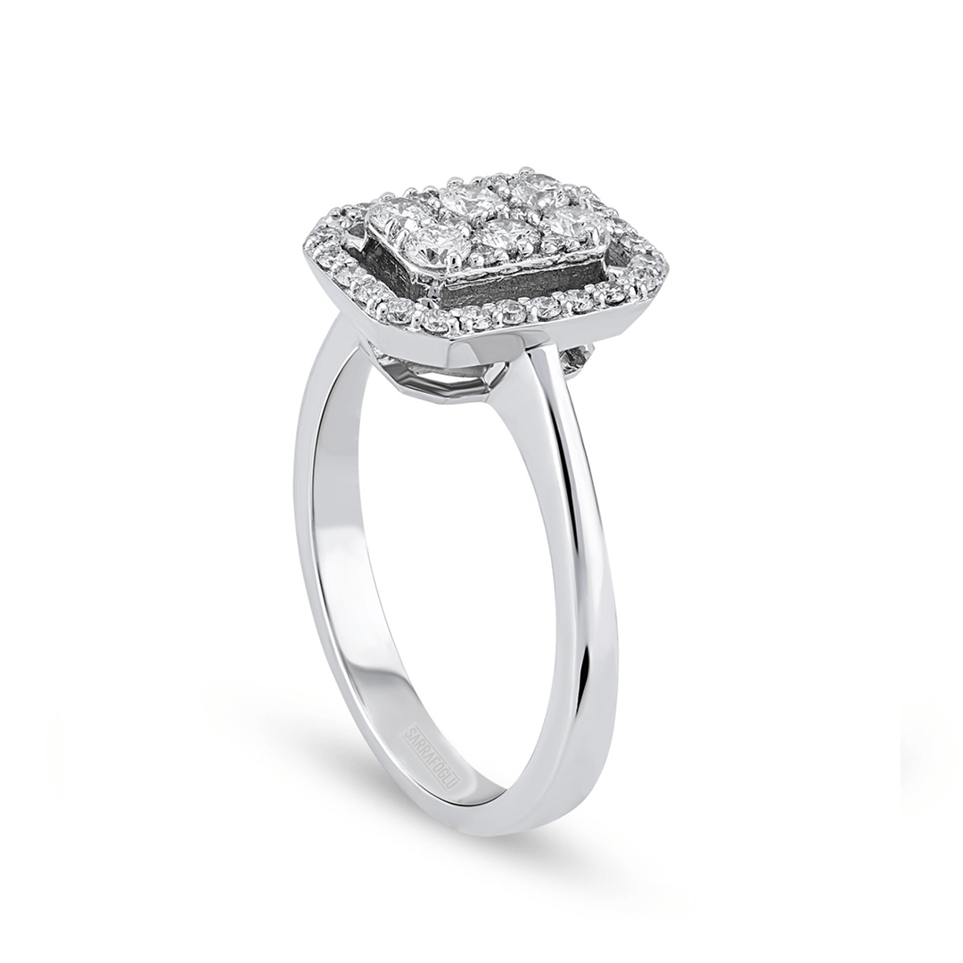 0.40 Karat Tasarım Taşlı Yüzük