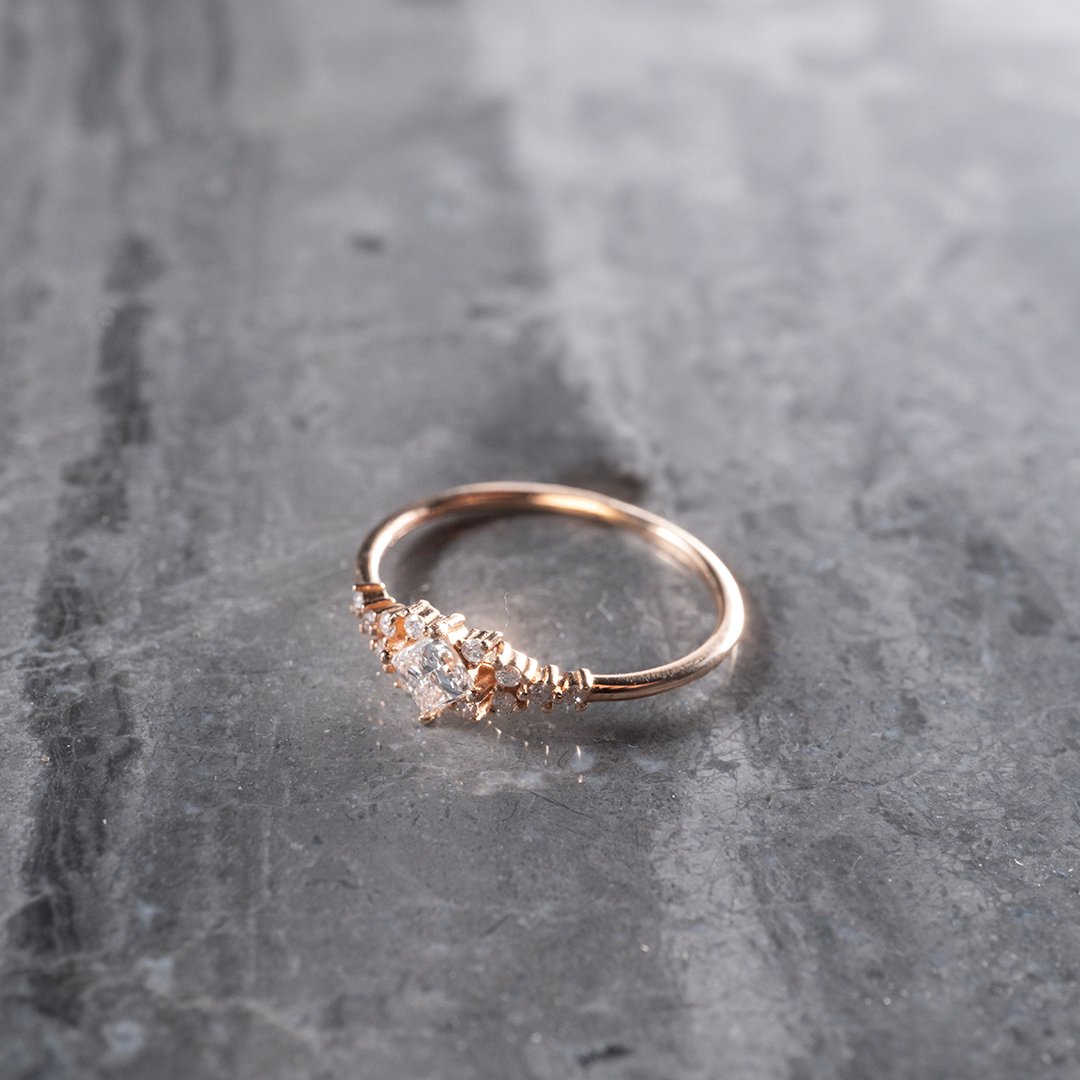 0.40 Karat Pırlanta Retro Yüzük