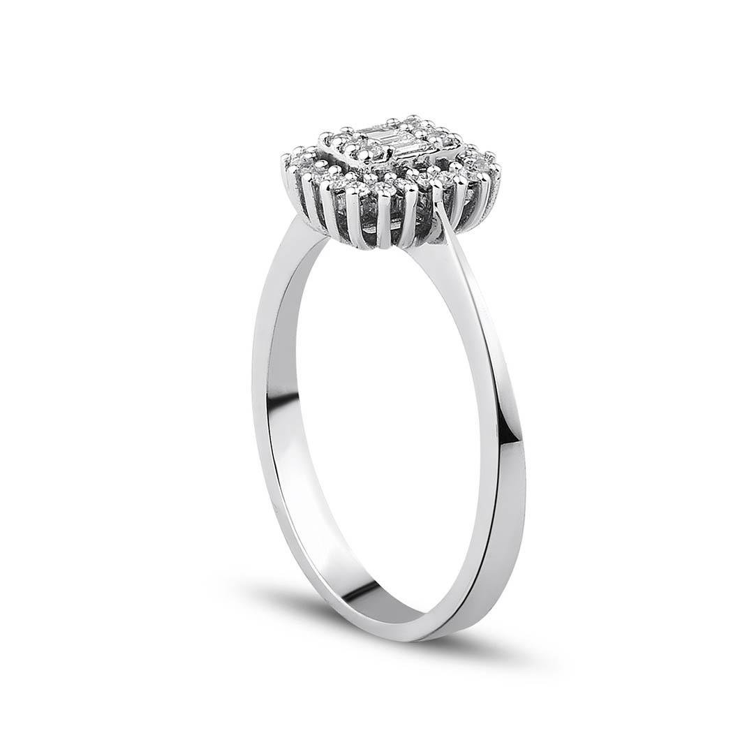 0.20 Karat Baget Pırlanta Yüzük