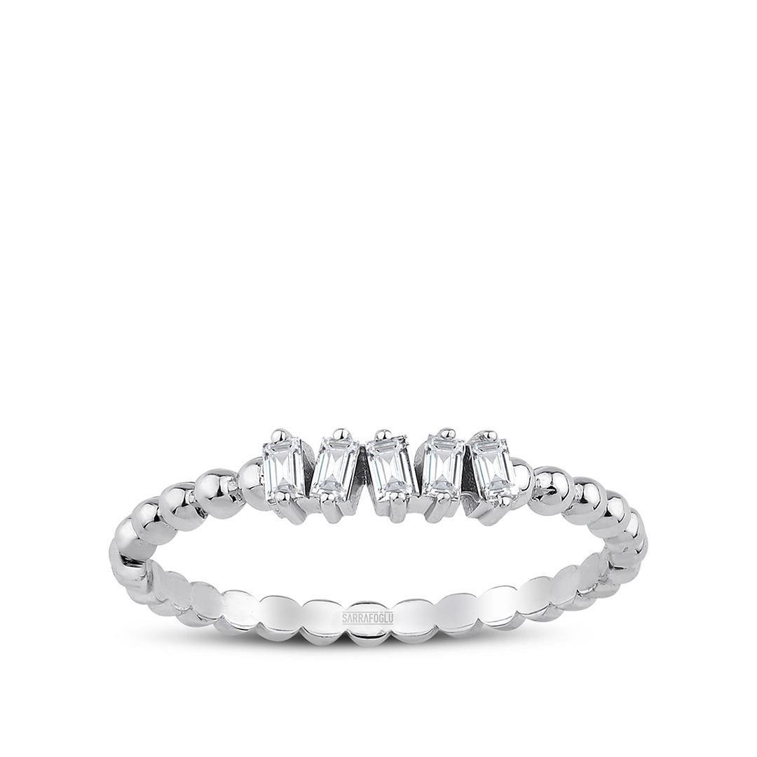 0.12 Karat Baget Pırlanta Yüzük