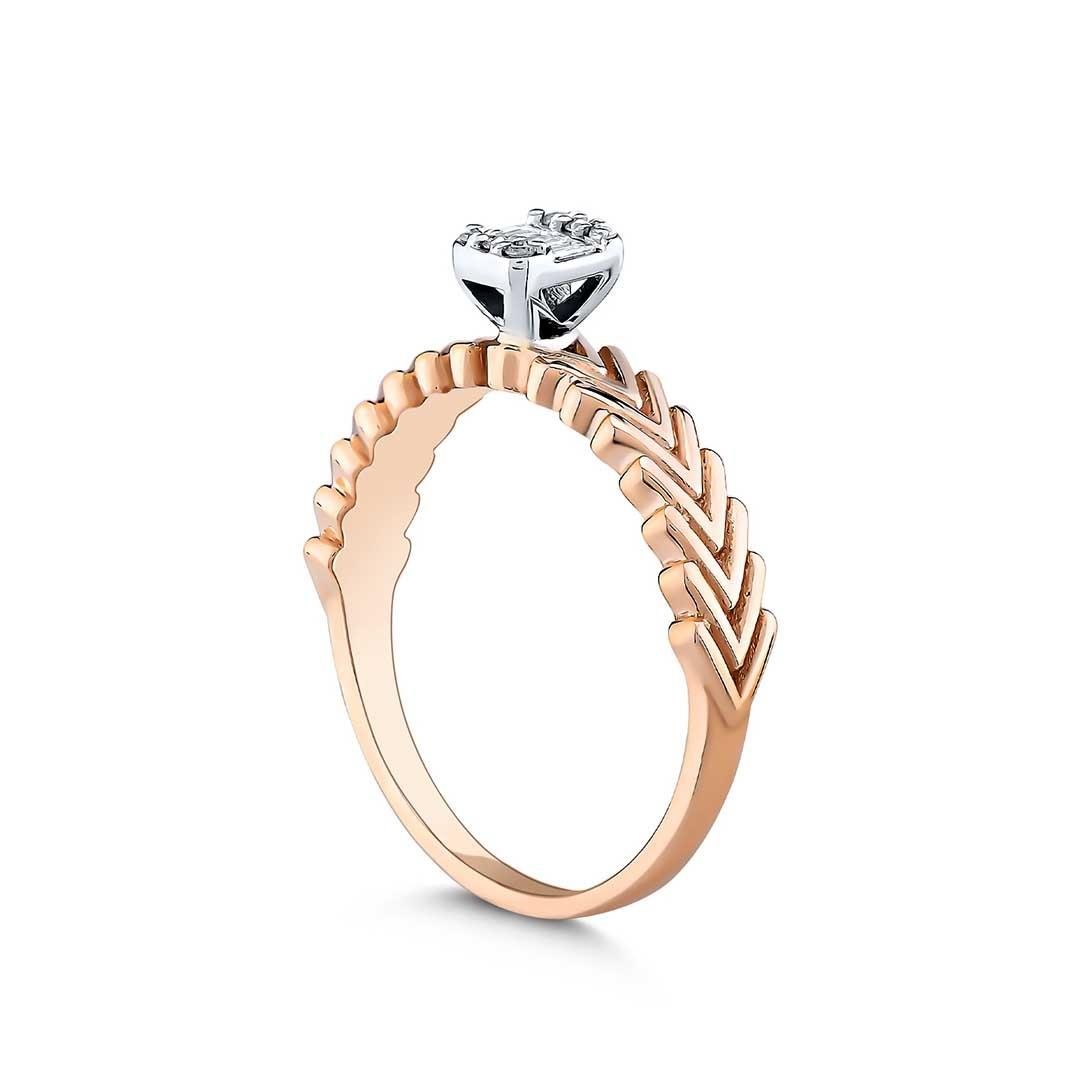 0.10 Karat Baget Pırlanta Yüzük