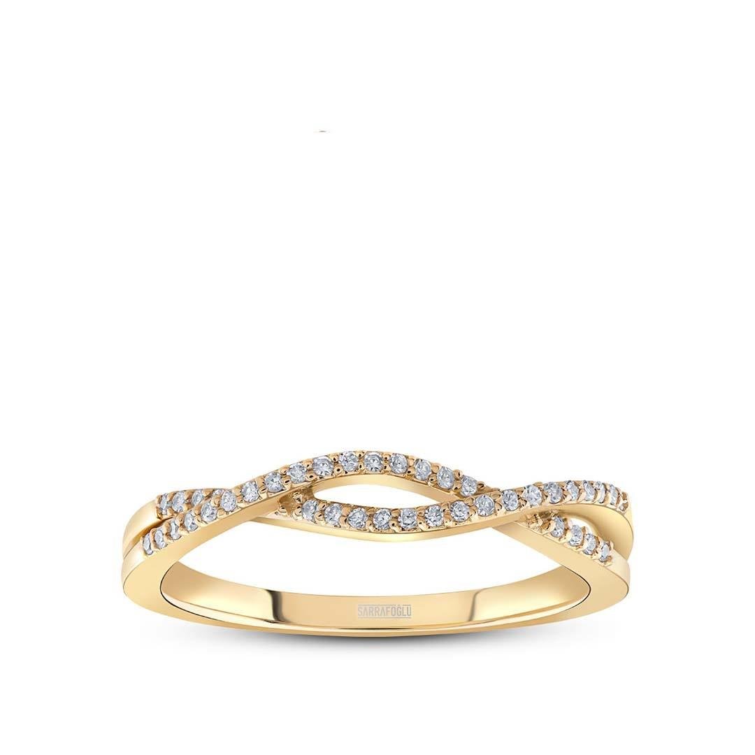 0.15 Karat Yarımtur Tasarım Yüzük