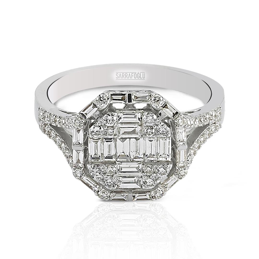 0.94 Karat Baget Pırlanta Yüzük