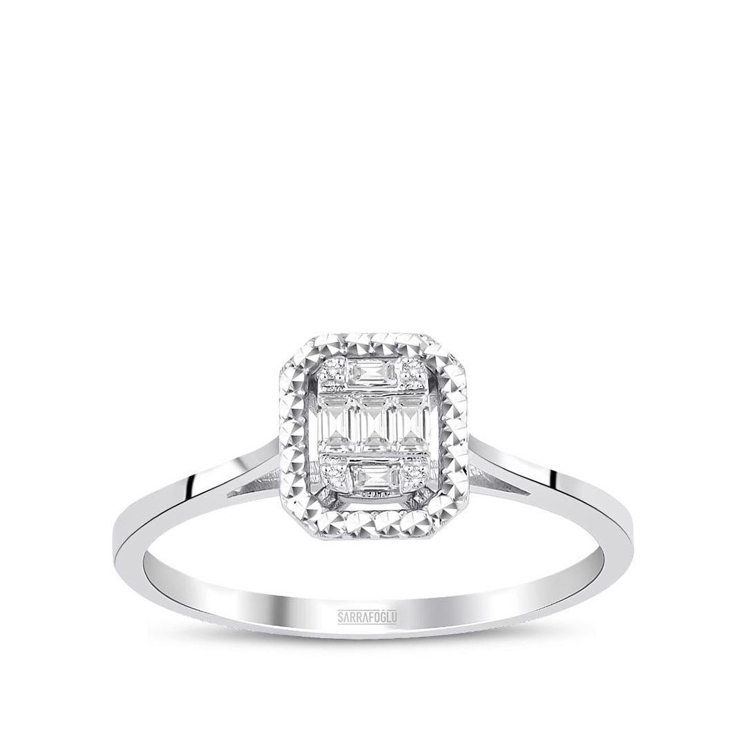 0.10 Karat Baget Pırlanta Yüzük