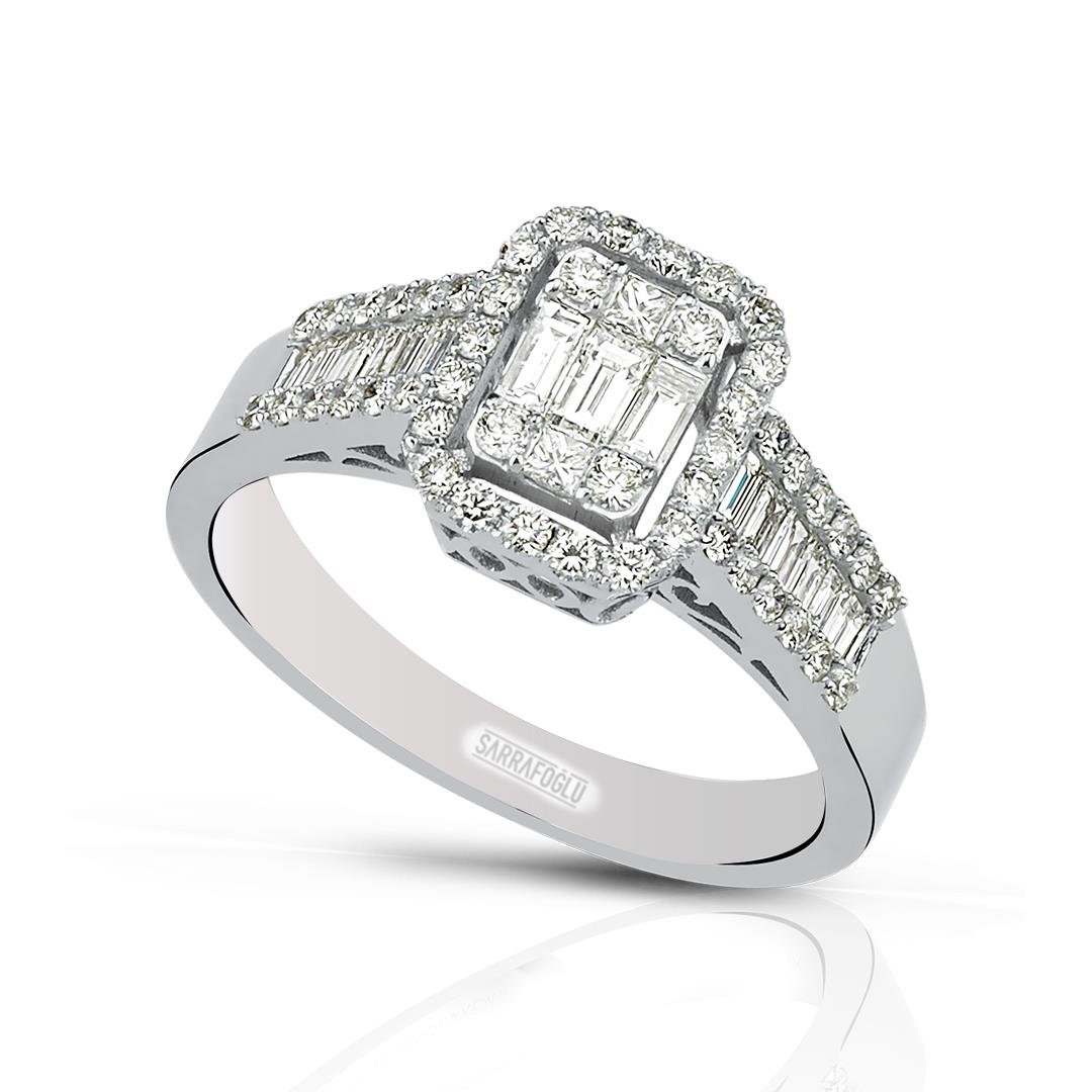 0.72 Karat Baget Pırlanta Yüzük