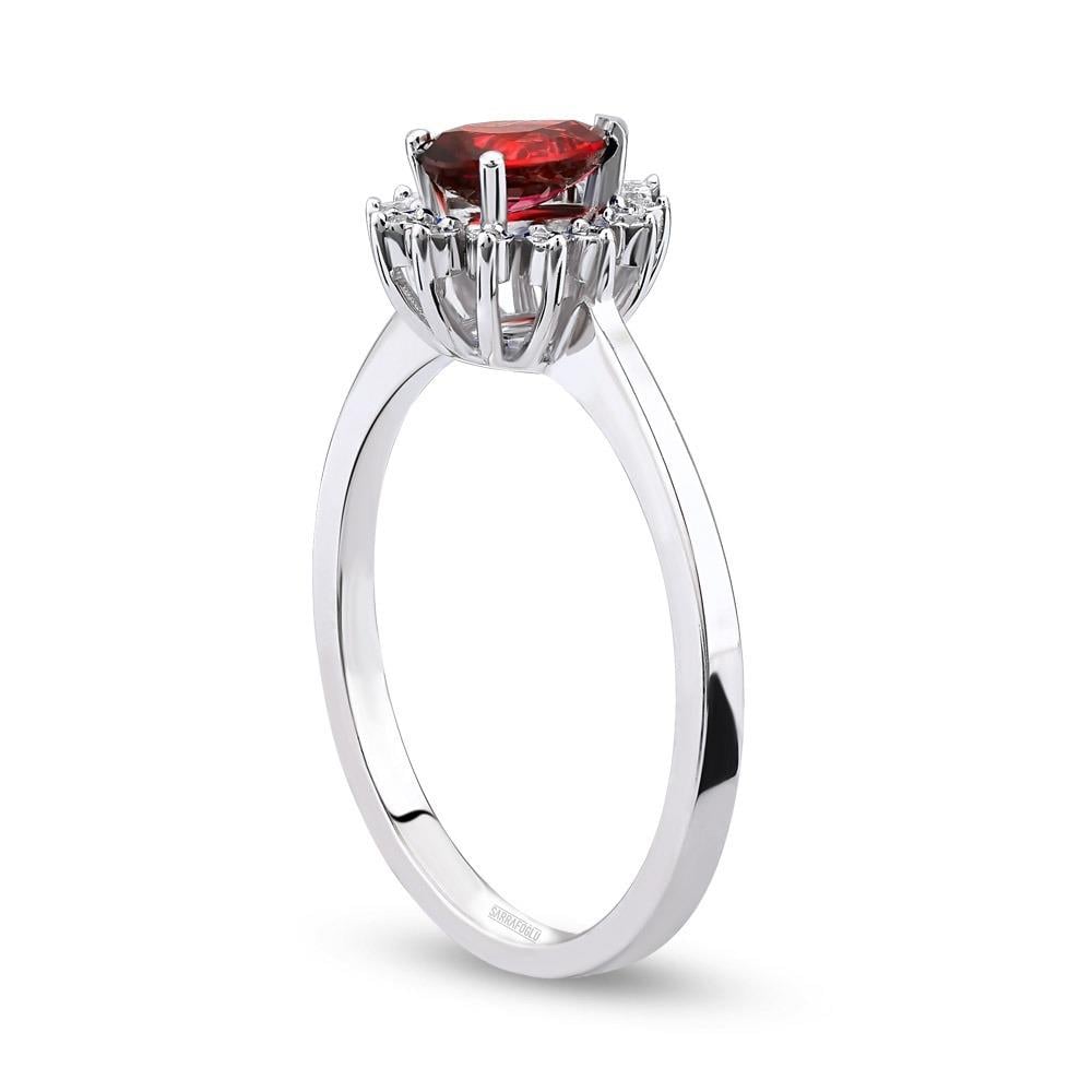 0.46 Karat Renkli Taşlı Yüzük