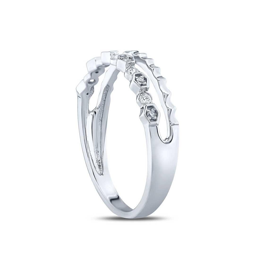 0.10 Karat Twins Pırlanta Yüzük