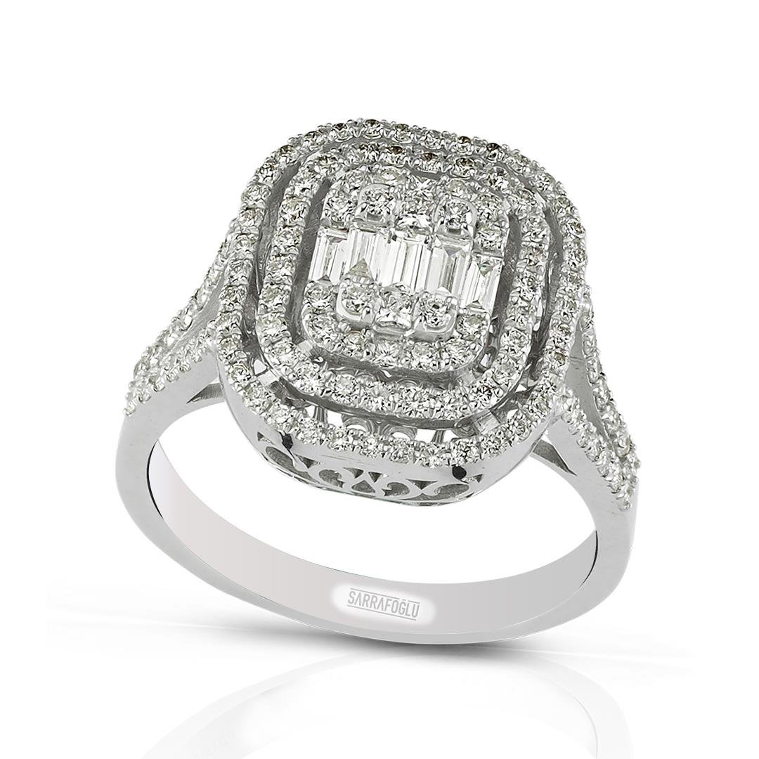 0.87 Karat Baget Pırlanta Yüzük