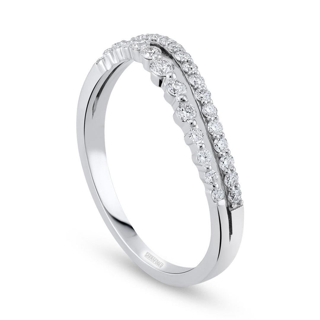 0.30 Karat Twins Tasarım Pırlanta Yüzük