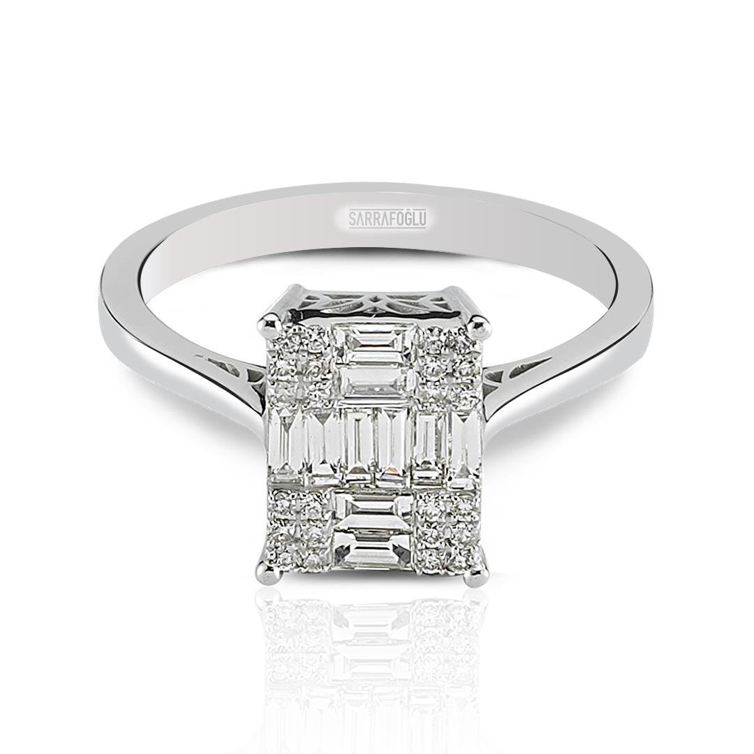 0.48 Karat Baget Pırlanta Yüzük