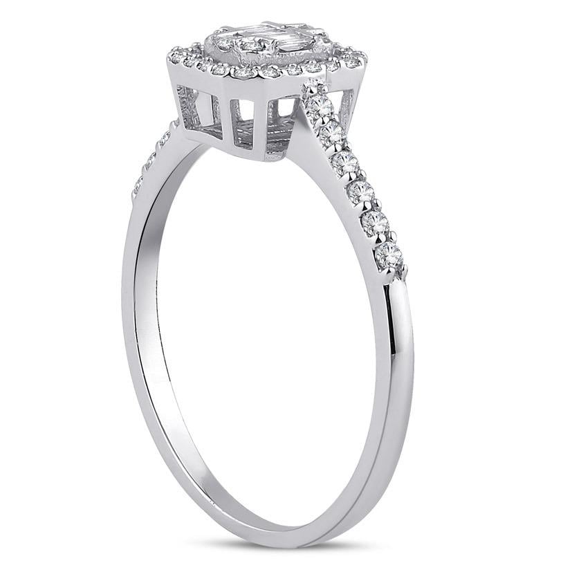 0.33 Karat Baget Pırlanta Yüzük