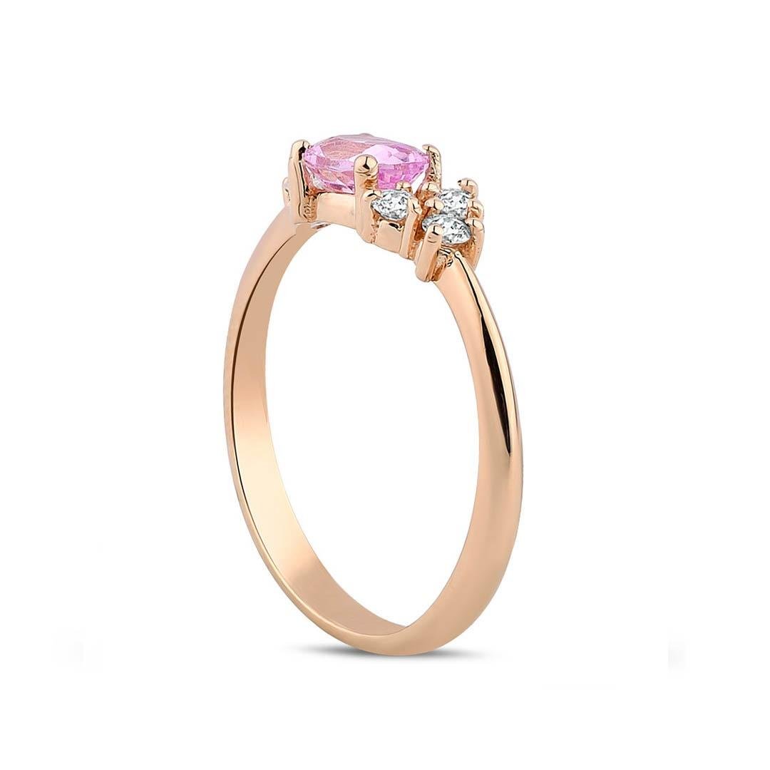 0.70 Karat Renkli Taşlı Yüzük