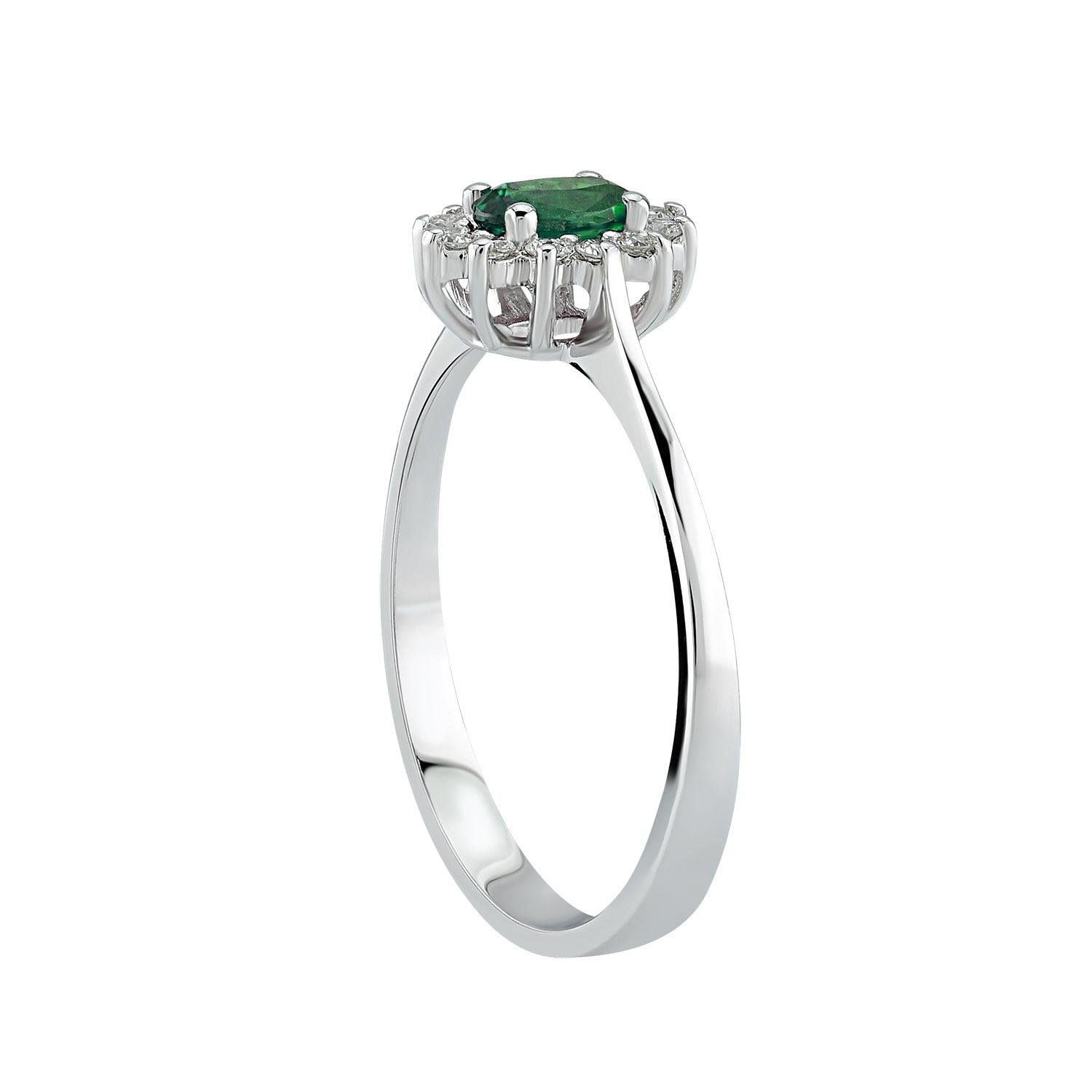 0.56 Karat Renkli Taşlı Yüzük