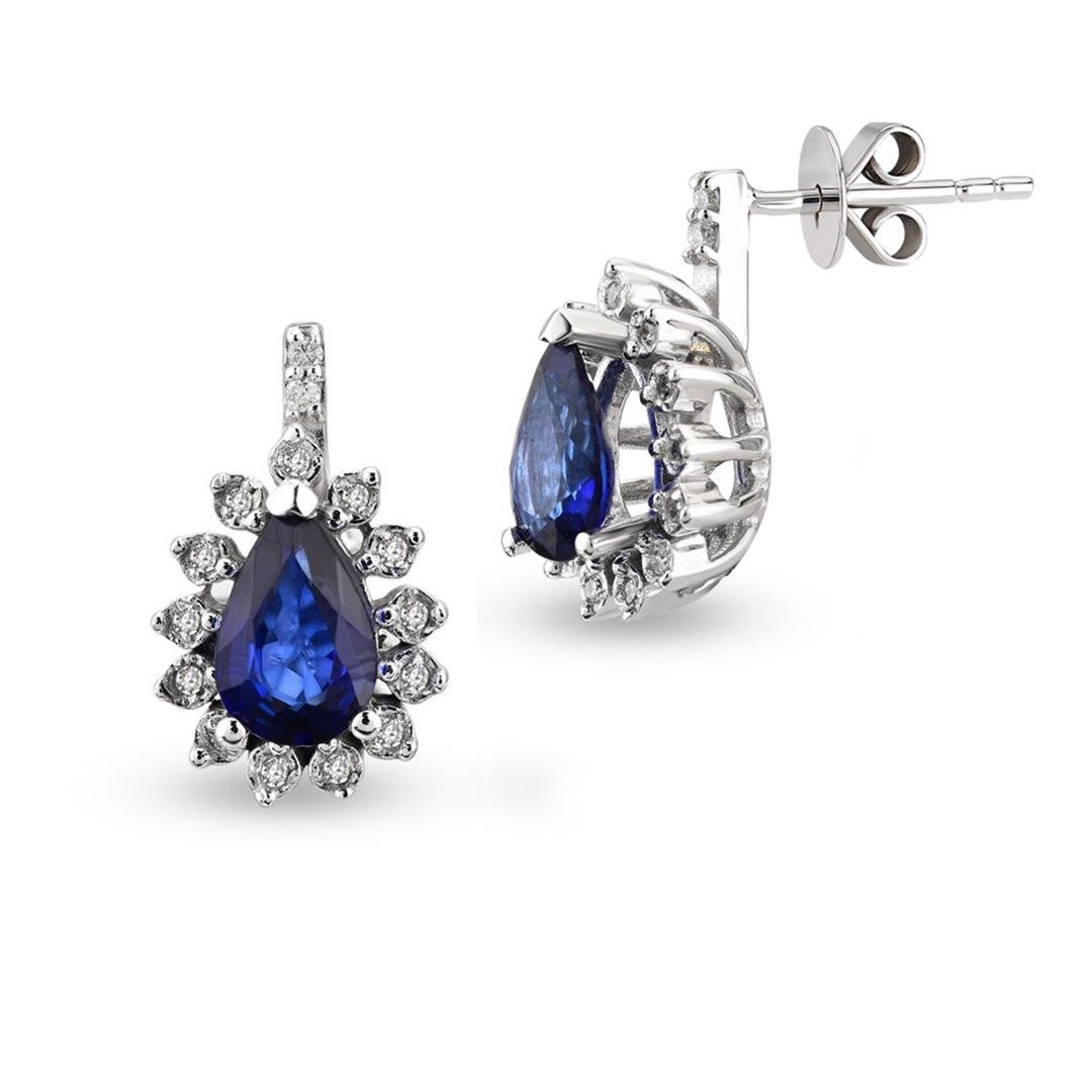 0.92 Karat Renkli Taş Küpe