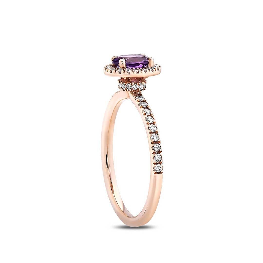 0.65 Karat Renkli Taşlı Yüzük