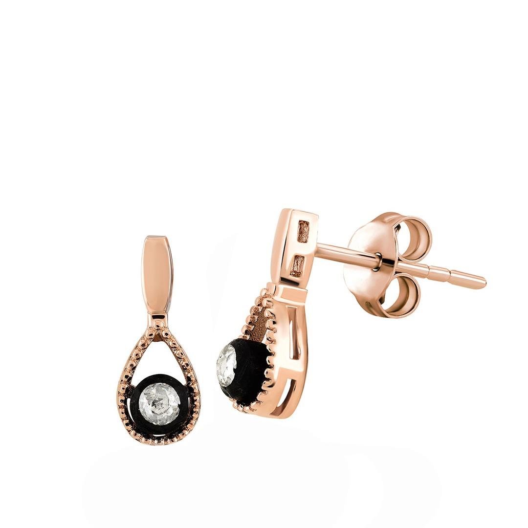 0.08 Karat Elmas Küpe