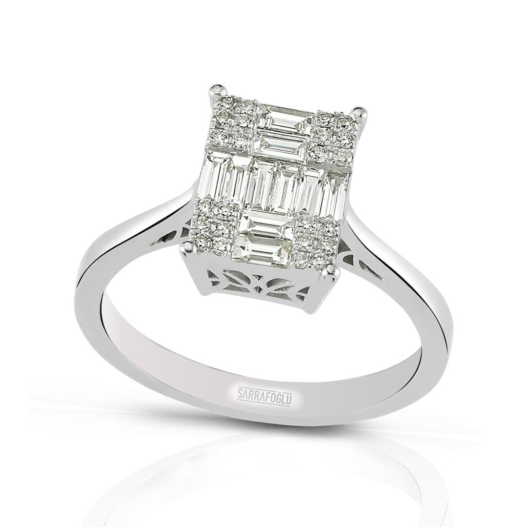 0.48 Karat Baget Pırlanta Yüzük