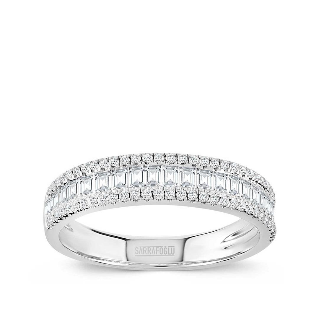 0.60 Karat Baget Pırlanta Yüzük