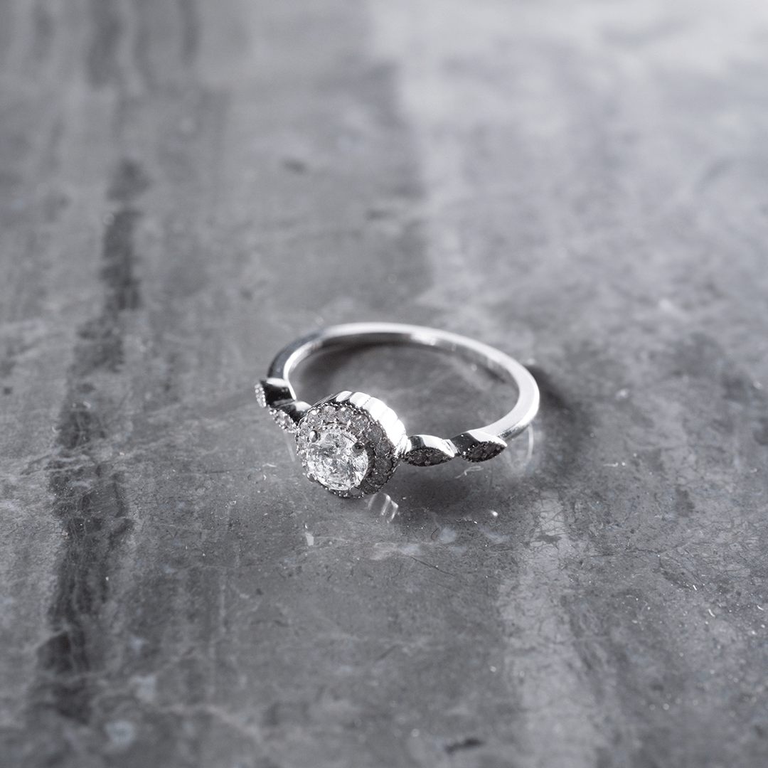 0.47 Karat Pırlanta Retro Yüzük