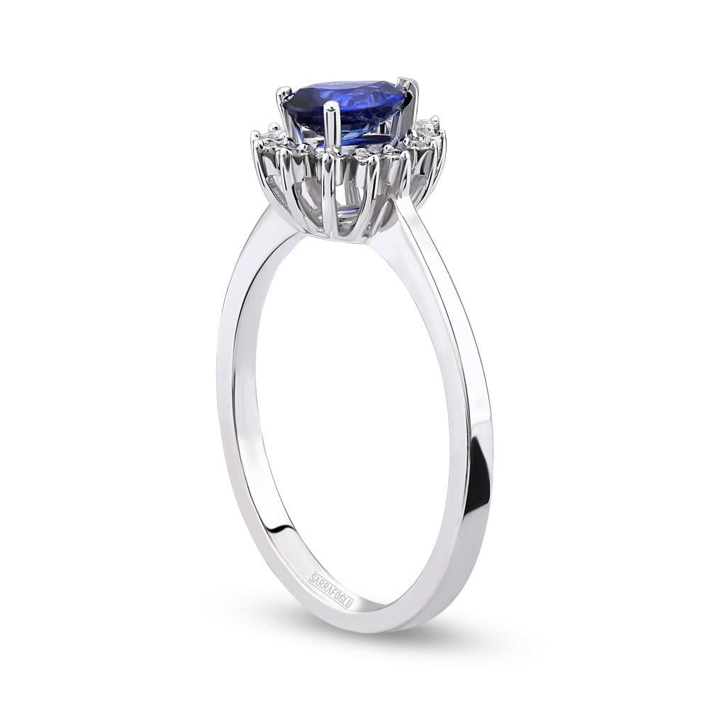 0.46 Karat Renkli Taşlı Yüzük