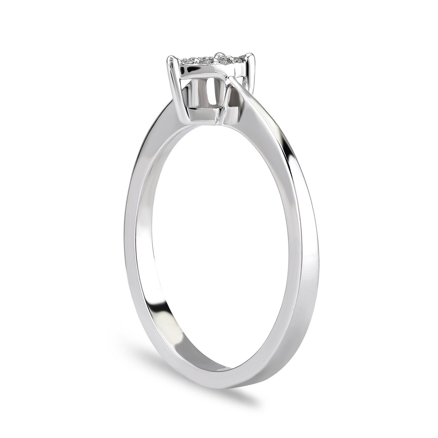 0.10 Karat Tasarım Taşlı Yüzük